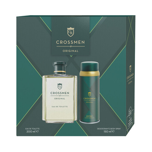 CROSSMEN Original Estuche para hombre con colonia y  desodorante.