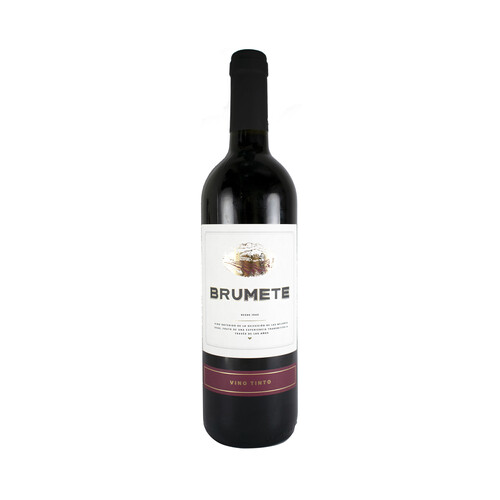 BRUMETE Vino tinto de mesa botella 75 cl.