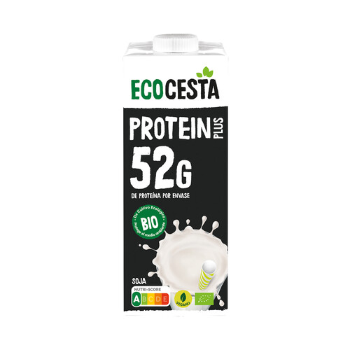 ECOCESTA Protein plus Bebida vegetal de soja ecológica, con alto contenido en proteinas 1 l.