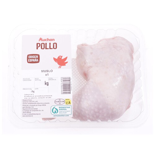 AUCHAN Muslos de pollo. Producto Alcampo