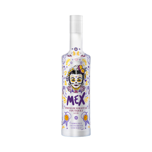 MEX Crema de licor de maracuya con tequila botella 70 cl.