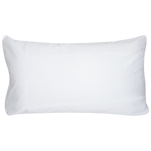 Funda protectora de almohada 100% algodón con tratamiento antiácaros, color blanco, 150cm., PRODUCTO ALCAMPO.