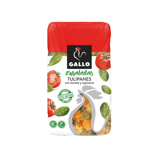 GALLO Pasta Tulipán con espinacas y tomate GALLO paquete 450 g.