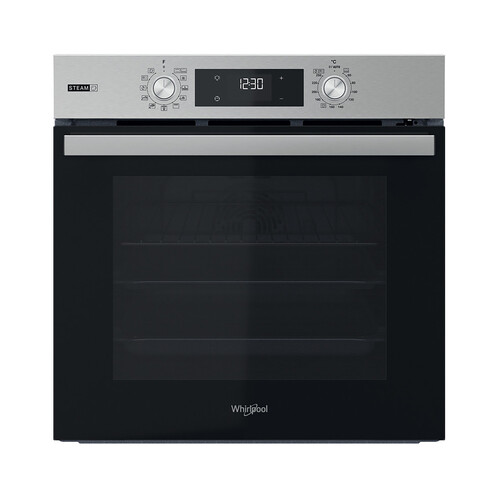 Horno pirolítico WHIRLPOOL OMSR58RU1SX Inox, capacidad: 71L, A+, A: 60cm, H: 60cm, F: 57cm.