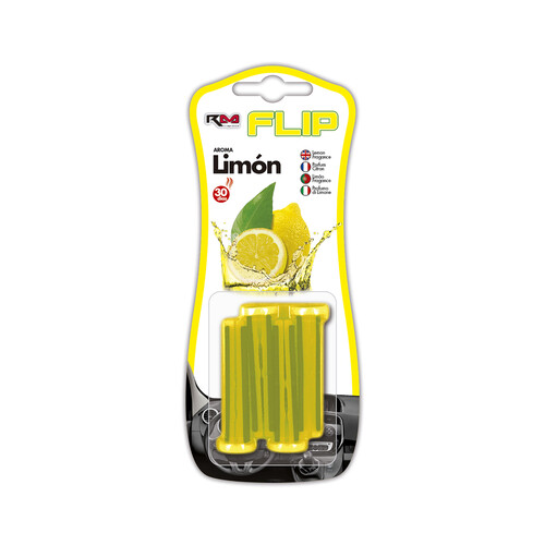 Ambientador de coche para rejilla de ventilación con aroma a limón, ROLMOVIL.