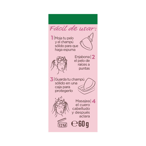 ORIGINAL REMEDIES Champú sólido suave de origen vegetal, para cabellos delicados ORIGINAL REMEDIES Délicatesse de Garnier 60 g.