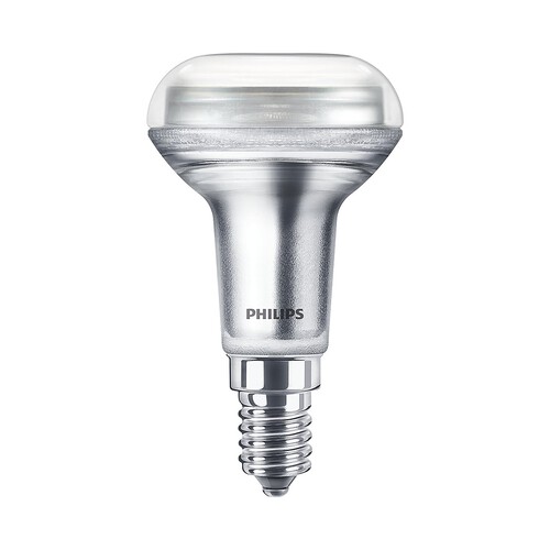 Bombilla Led E14, 2,8W=40W, luz cálida 2700K, 210lm, PHILIPS.