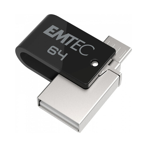 Memoria 64GB EMTEC Mobile & Go, usb dual.