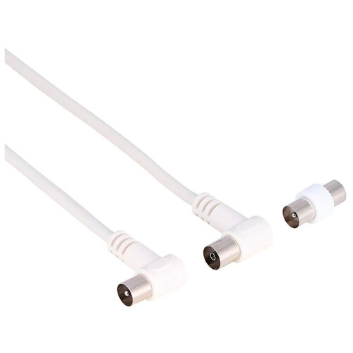 Cable QILIVE antena de 2 metros, color blanco.