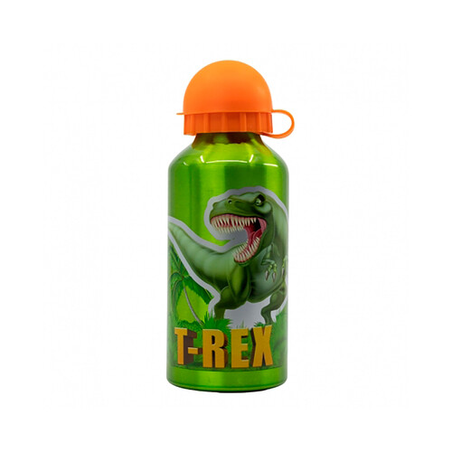 Botella de aluminio pequeña 400ml de dinosaurio STOR.