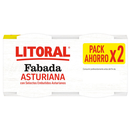 LITORAL Fabada asturiana pack de 2 uds. x 420 g.