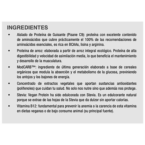 WEIDER Proteína en polvo vegetal de guisante y arroz, sabor Capuccino helado, WEIDER, 540 g.