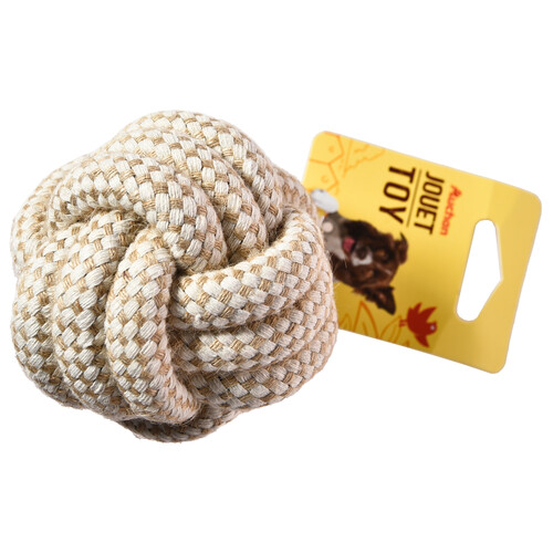 PRODUCTO ALCAMPO Juguete para perro con forma de nudo de cuerda de 9 cm.