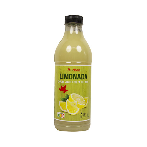 Limonada 24% de zumo y pulpa de limón PRODUCTO ALCAMPO botella 1 l.