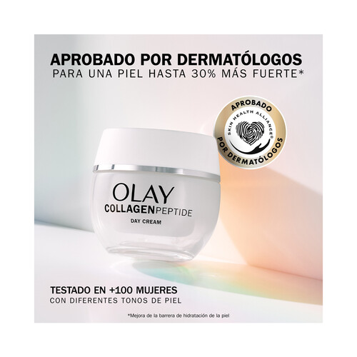 OLAY Collagen peptide Crema de día hidratante, para una piel fuerte y radiante 50 ml.