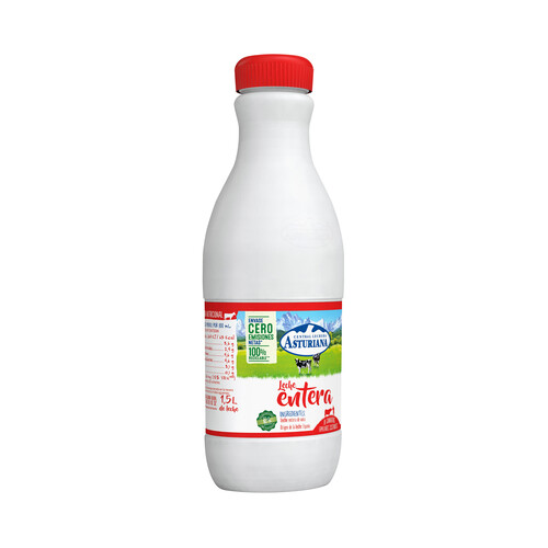 CENTRAL LECHERA ASTURIANA Leche entera de vaca de origen español 1.5 l.