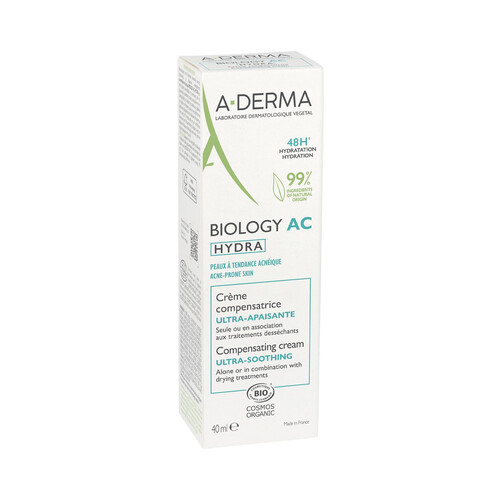 A.DERMA Biology ac hydra Crema compensadora ultracalmante 40 ml.