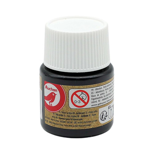 Pintura Acrilica Colores Negro 45 ml ALCAMPO