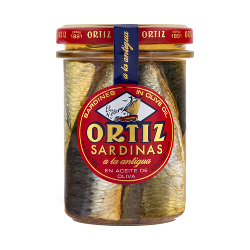 ORTIZ Sardinas en aceite de oliva a la antigua 140 g.