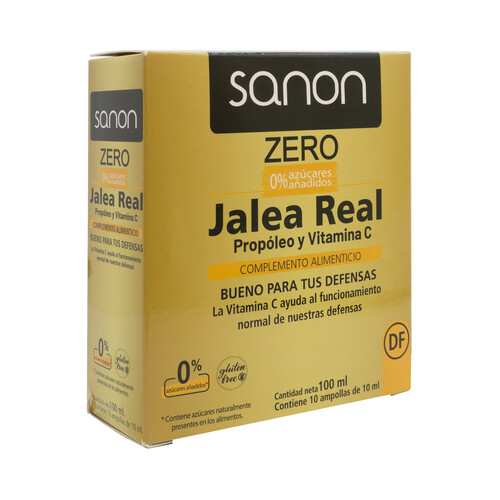 SANON Complemento alimenticio a base de Jalea real, propólio y vitamina C SANON 10 x 10 ml.