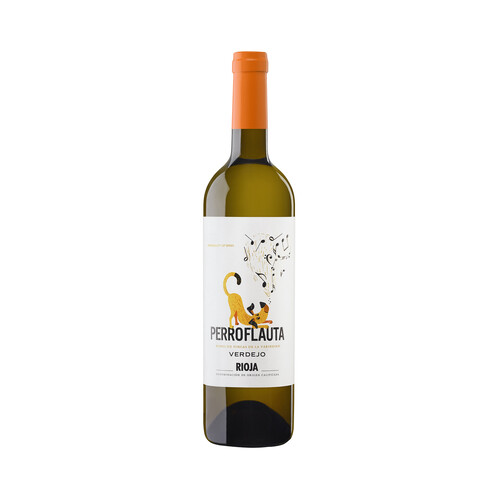 PERROFLAUTA  Vino blanco verdejo con D.O. Ca. Rioja PERROFLAUTA botella de 75 cl.