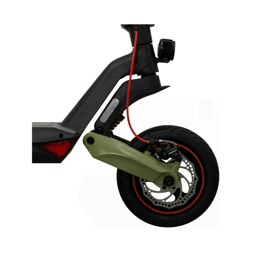 OLSSON Patinete eléctrico Fresh homologado DGT Motor 350W 36V 500W PT máx,  batería 6000 mAh 25km de autonomía, Ruedas hinchables 8,5, Luces LED,  Freno ABS + Disco, suspensión (Wild Red) : 