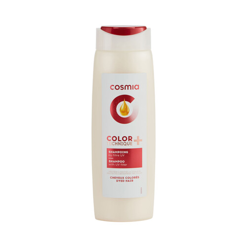 COSMIA Champú suave con extracto de granada, para cabellos teñidos COSMIA Expert color 400 ml.