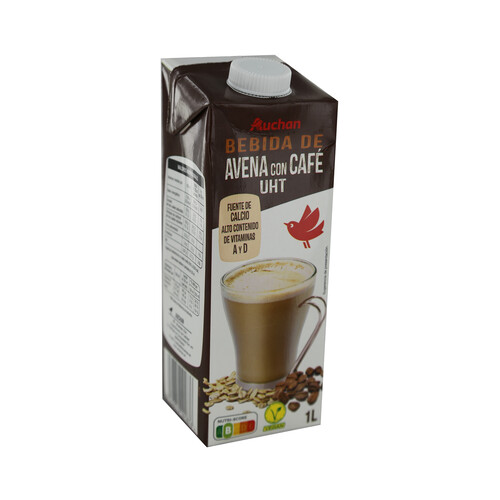 AUCHAN Bebida avena café 1 l. Producto Alcampo