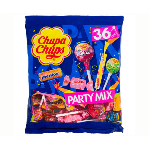 CHUPA CHUPS Party mix Golosinas y caramelos de sabores surtidos 400 g.