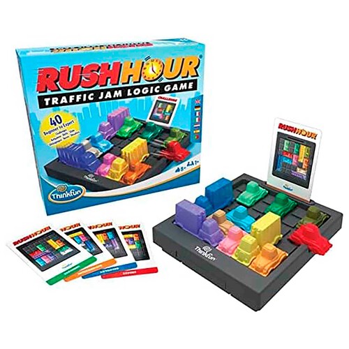 ThinkFun - Rush Hour Escapa del Atasco, Juego de Lógica para Niños Edad 8+ Años