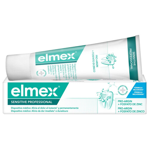 ELMEX Sensitve professional Pasta de dientes que ayuda a aliviar y eliminar al instante la sensibilidad dental 75 ml.