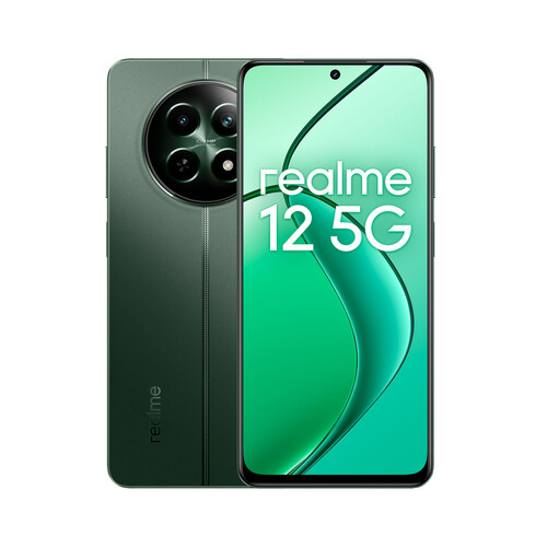 REALME 12 5G, 256GB + 8GB Ram, pantalla 16,5cm (6,52). color verde.