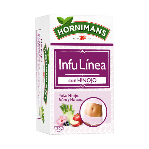 Infusión infu linea de manzana, malva y saúco HORNIMANS 20 uds. 30 g.