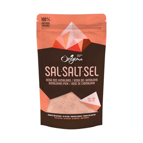 ORIGENS Bio Sal fina rosa del Himalaya, ecológica 500 g.