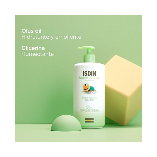 ISDIN Baby naturals Loción corporal hidratante para pieles delicadas 750 ml.