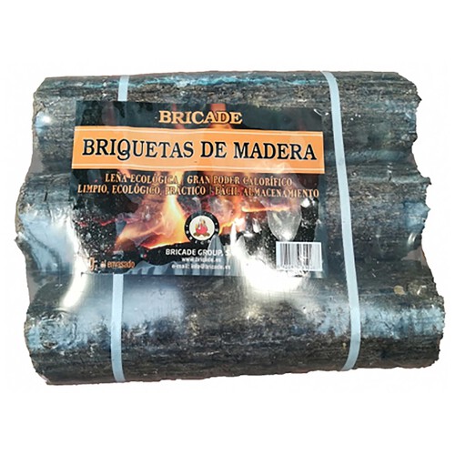 Briquetas cilíndricas de madera 3 barras 7 kg, GARDENSERVICEZM.