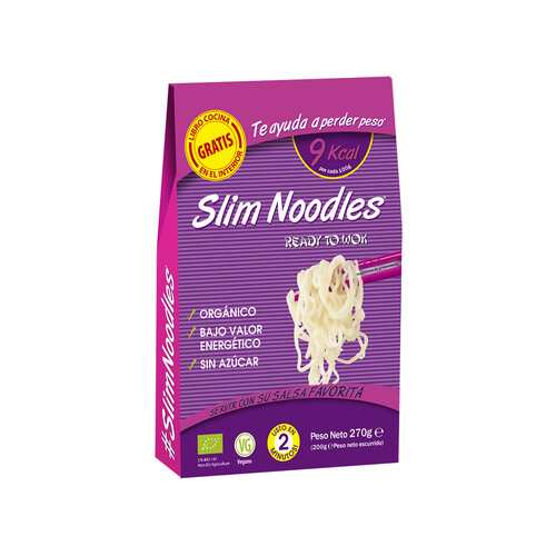 SLIM Pasta noodles ecológicos SLIM NOODLES 270 g.