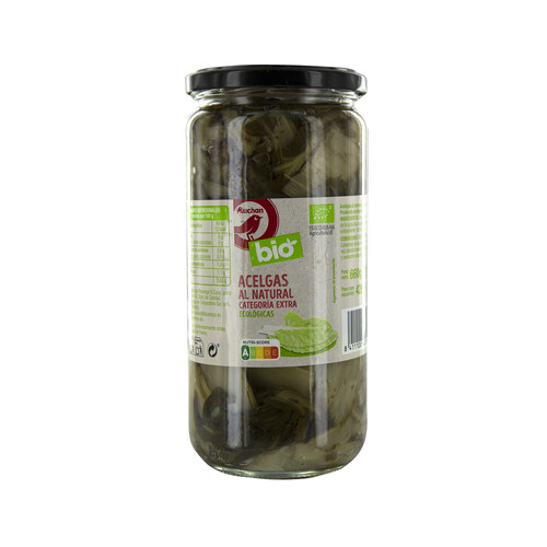 Acelgas al natural ALCAMPO ECOLÓGICO tarro de 425 g.