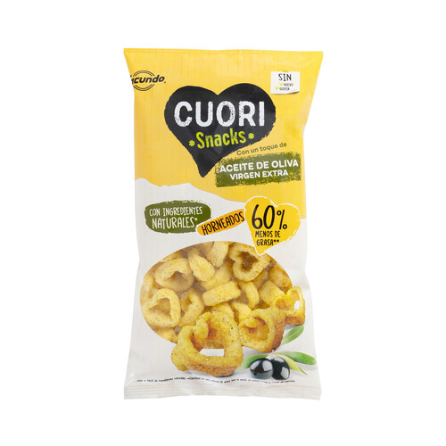 Snacks multicereales con un toque de aceite de oliva virgen extra CUORI 100 g.