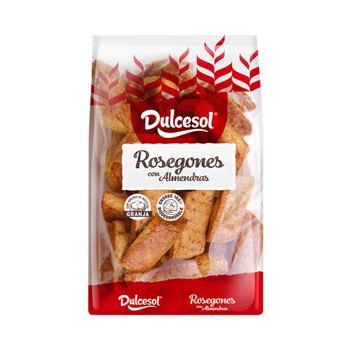 DULCESOL Bolsa de rosegons con almendras 200 g.