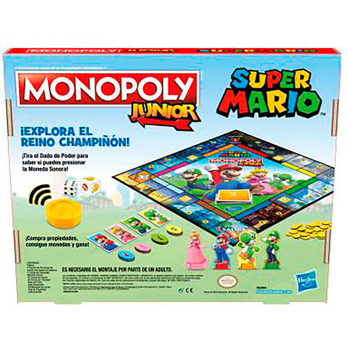 Monopoly Junior Super Mario HASBRO Gaming +8 años.