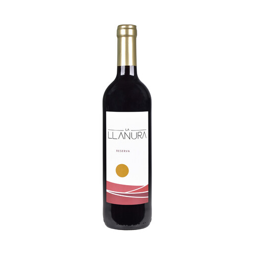 LA LLANURA  Vino tinto reserva con D.O. La Mancha botella 75 cl.