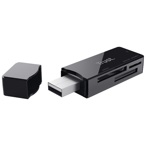 Lector de tarjetas compacto, USB 3.2 Gen1, TRUST.