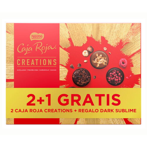 NESTLÉ Bombón creation + dark 2 x 186 gr + 145 gr