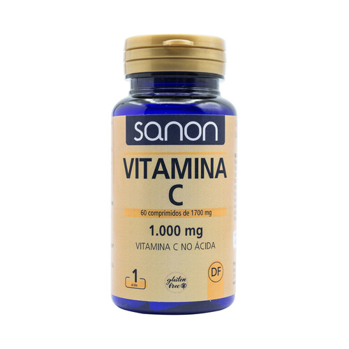 SANON Complemento alimenticio a base de vitamina C no ácida 60 comprimidos.