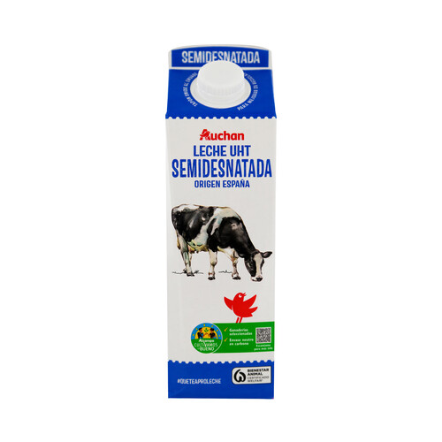 ALCAMPO CULTIVAMOS LO BUENO Leche de vaca semidesnatada, de origen española 1 l.