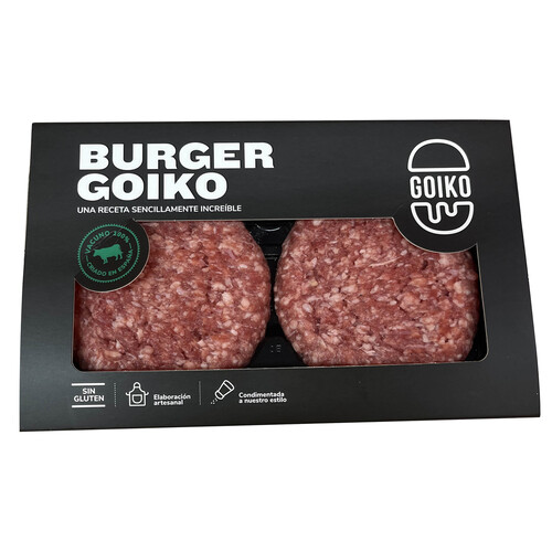 GOIKO Burger meat de vacuno 2x190 gr.