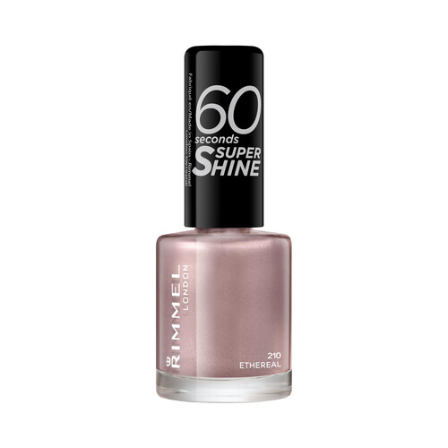 RIMMEL 60 seconds super shine tono 210 Ethereal  Esmalte de uñas de larga duración.