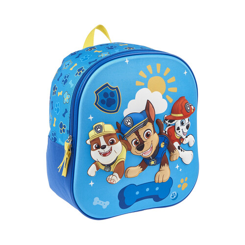 Mochila preescolar PAW PATROL, color azul, ALCAMPO.