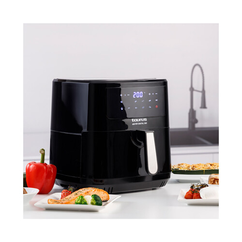 Freidora de aire 7,5L, 2150W, TAURUS  AF360,  AIR FRYER Digital, 10 programas.